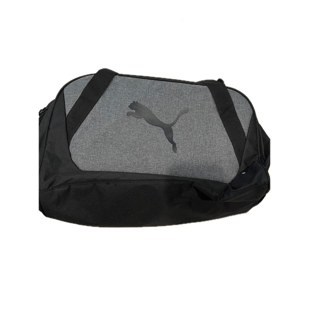 Puma Training Black Gray Duffel Bag 20"x12"x10"